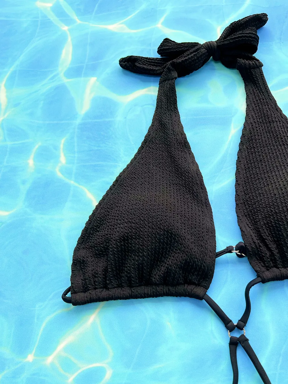 Halter Neck Side Tie One-Piece Swimsuit, image 5