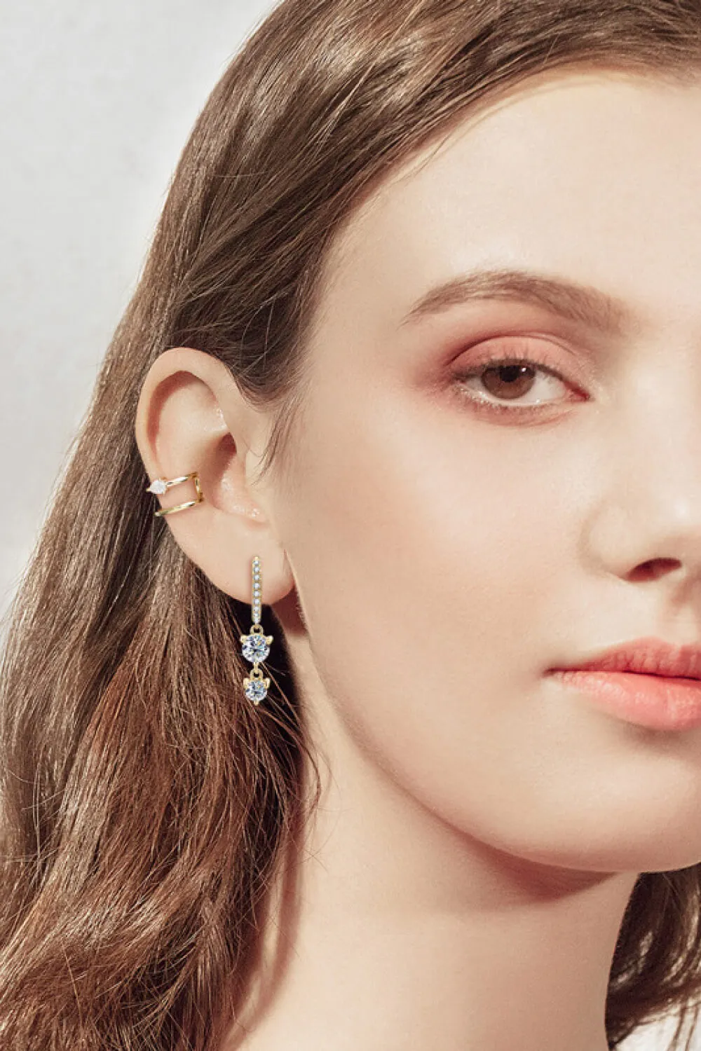 Be The One Moissanite Drop Earrings, image 2
