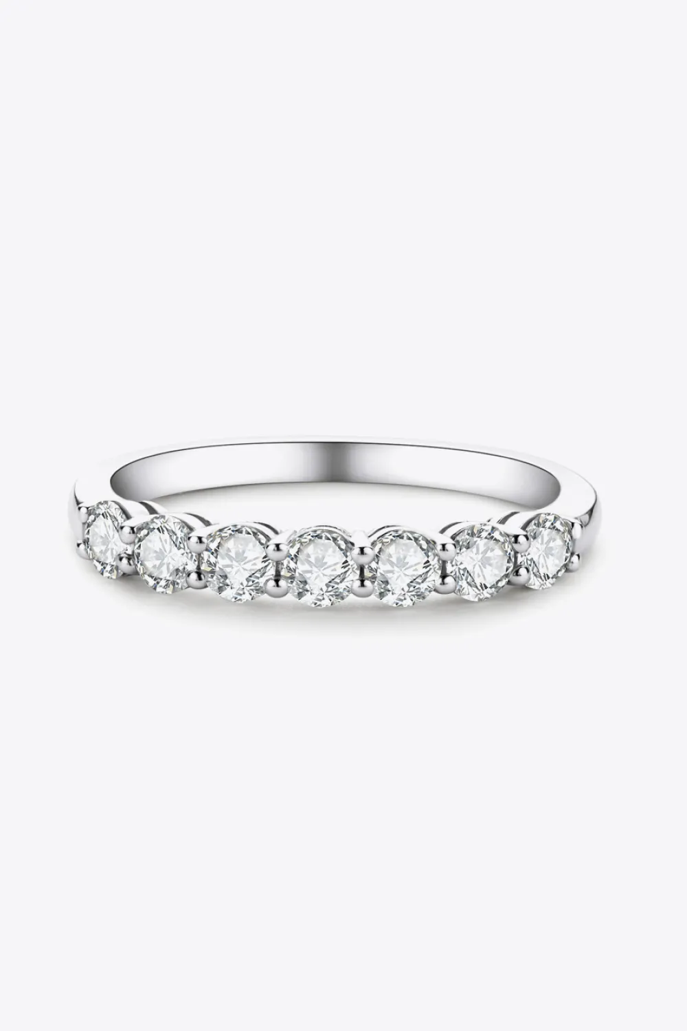 Can't Stop Your Shine Moissanite Platinum-Plated Ring, image 4