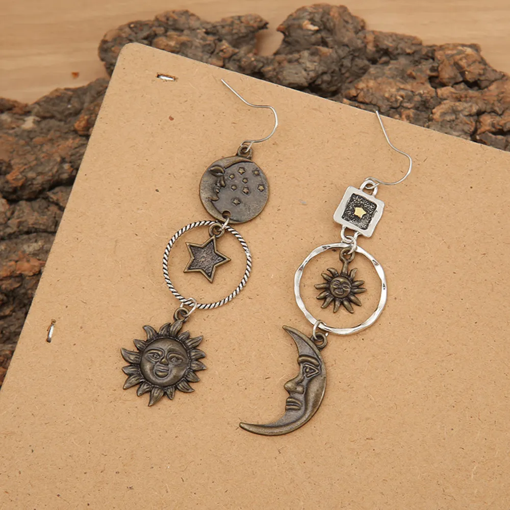 Star, Sun, and Moon Earrings, image 3