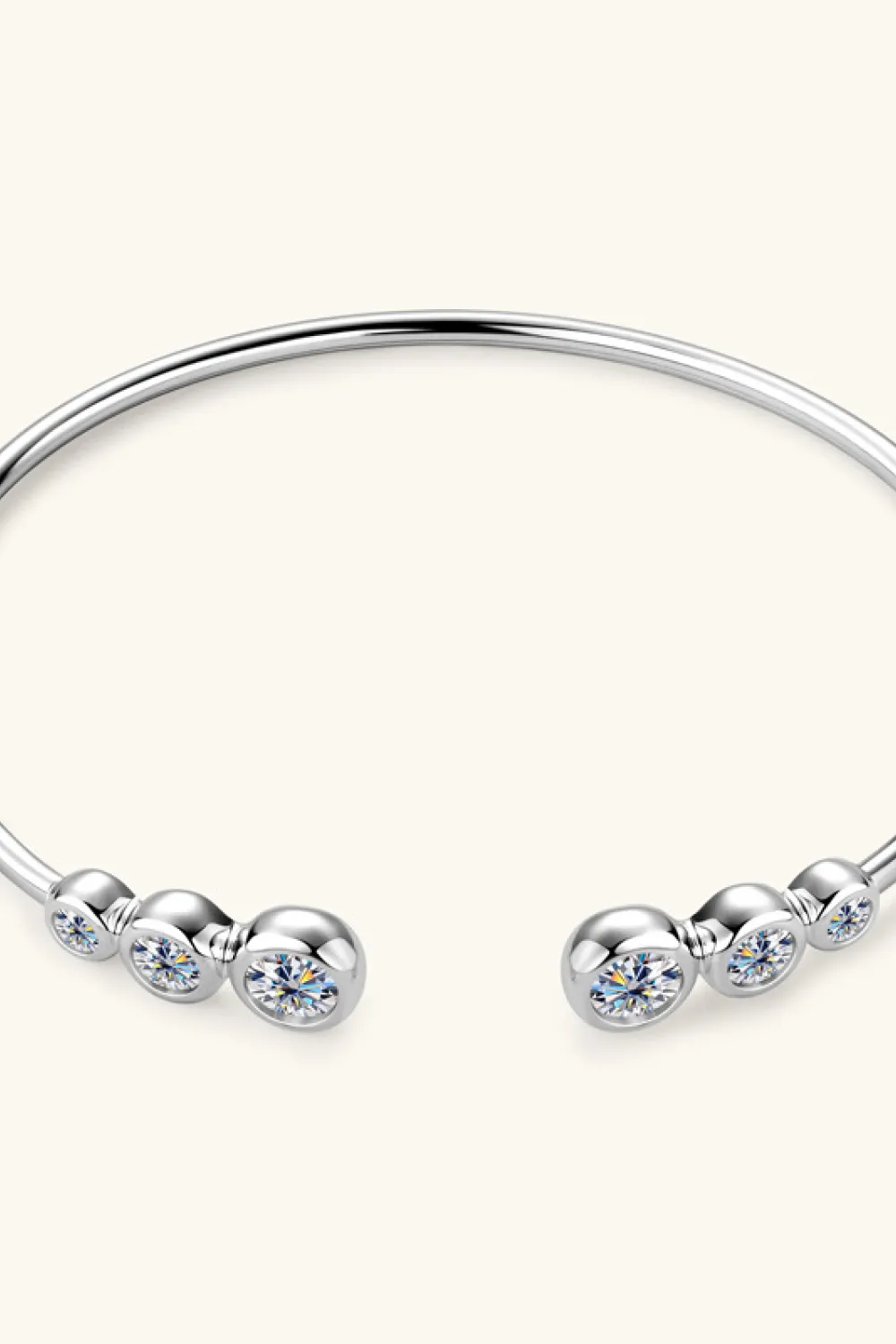 1.8 Carat Moissanite 925 Sterling Silver Bracelet, image 4