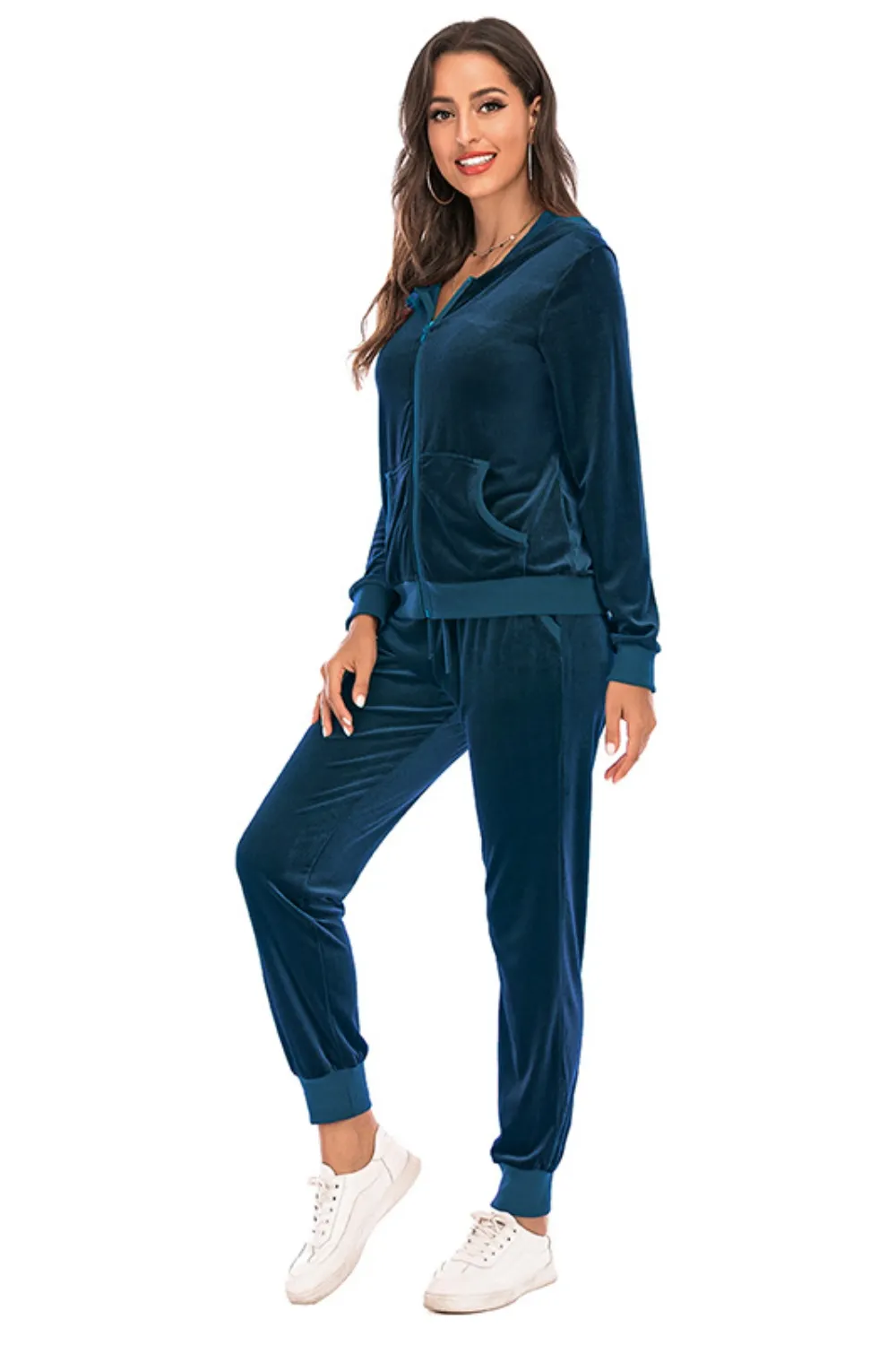 Zip-Up Hooded Jacket and Pants Set, image 18
