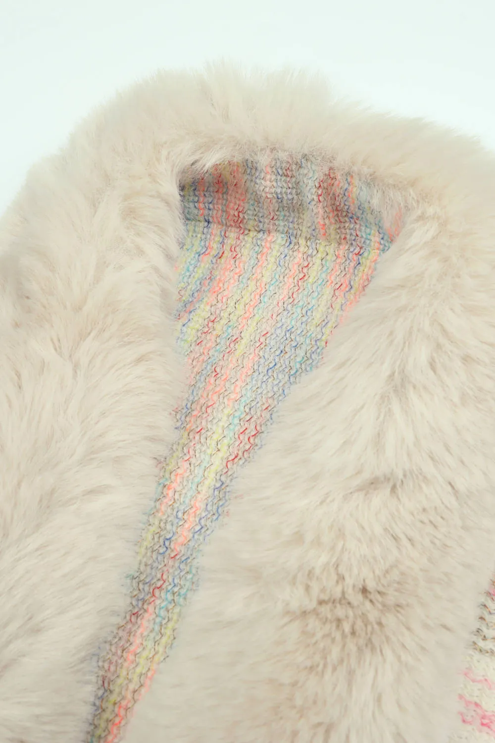 Open Front Fringe Hem Poncho, image 10
