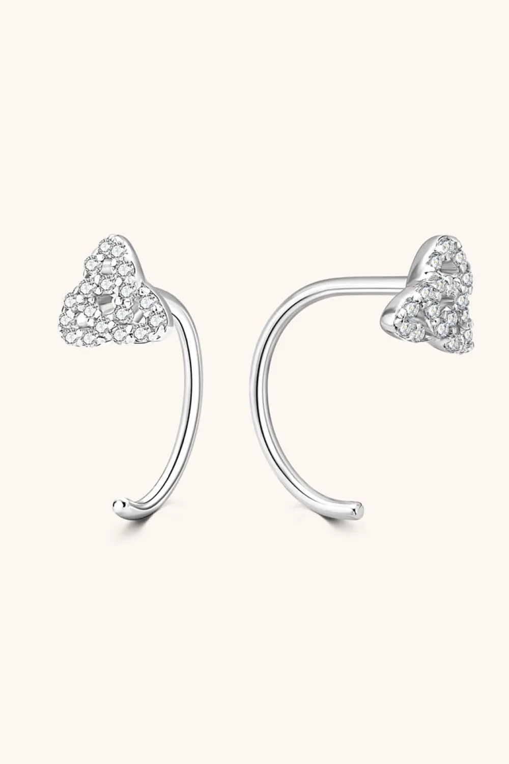 Moissanite 925 Sterling Silver Earrings, image 4