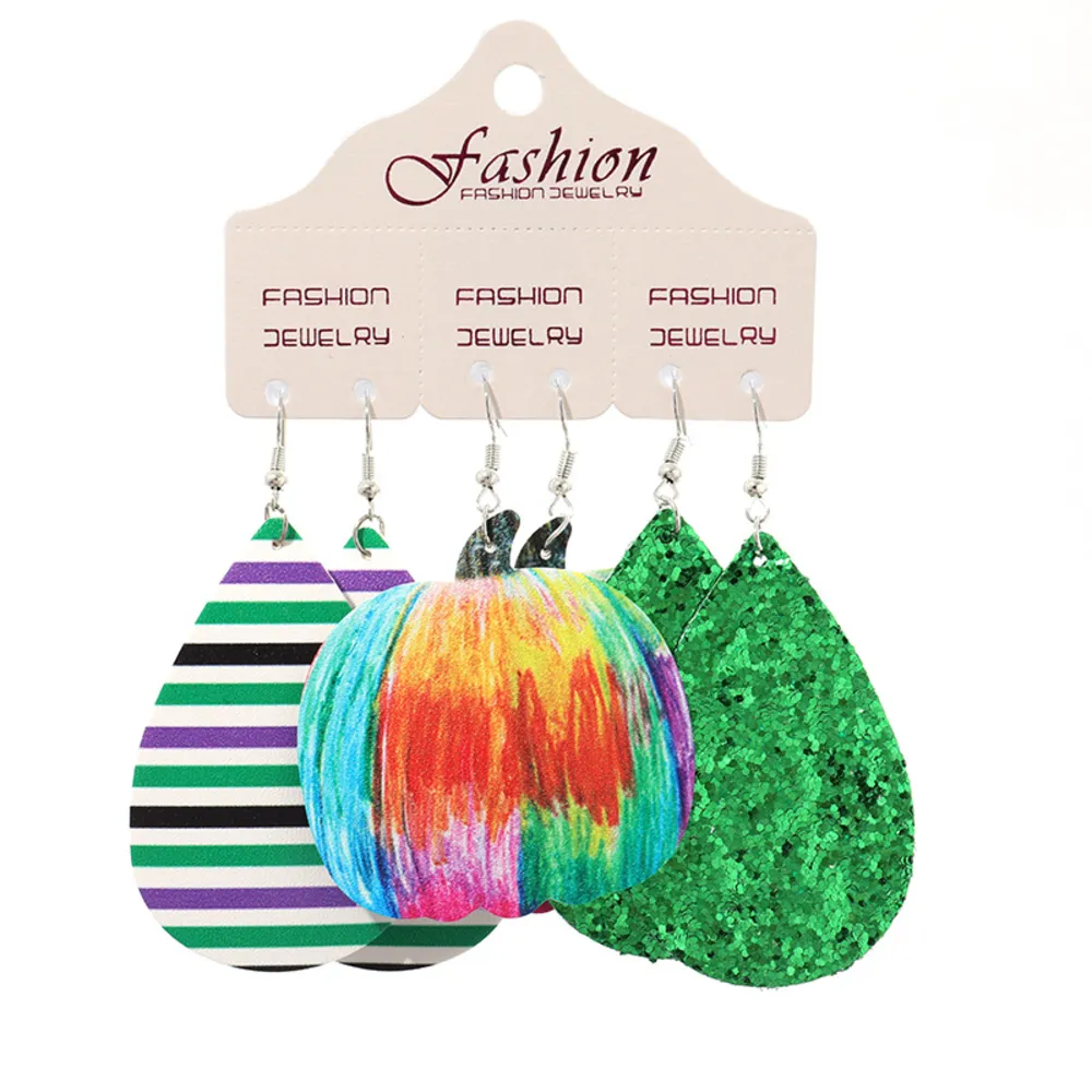 Teardrop Shape Halloween Theme Dangle Earrings, image 3
