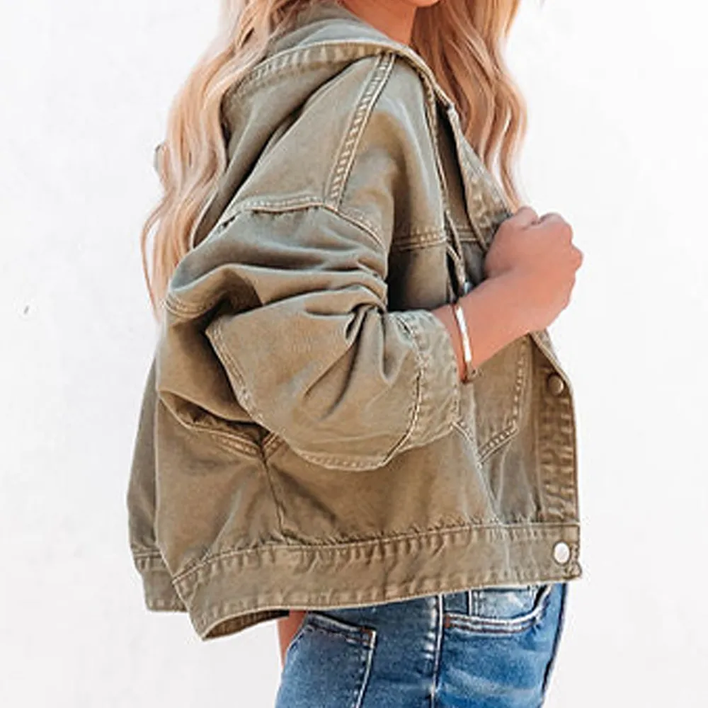 Hooded Dropped Shoulder Denim Jacket, image 6