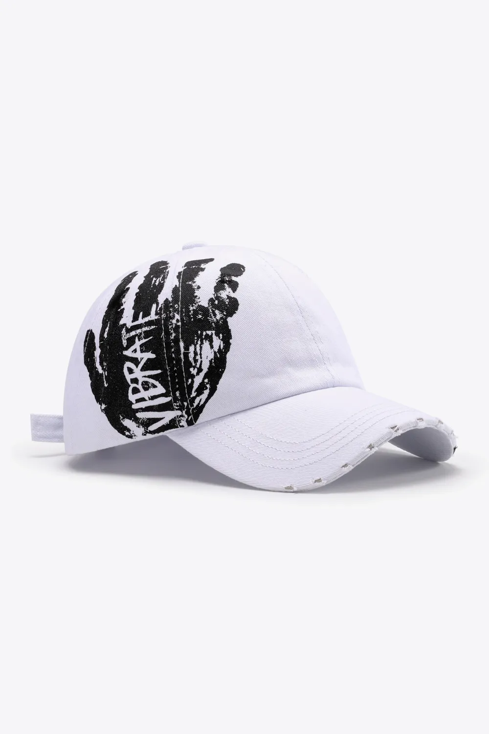 VIBRA Graphic Distressed Adjustable Baseball Cap, image 12
