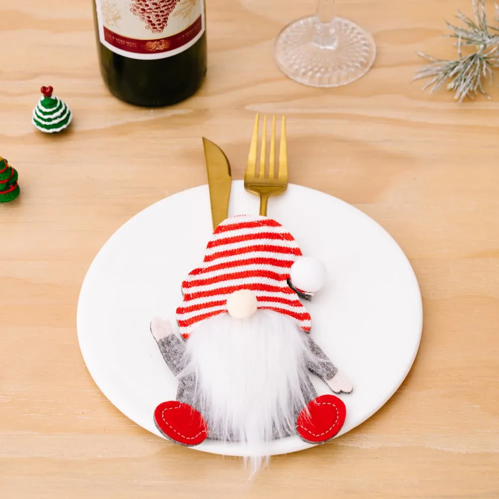 3-Piece Faceless Gnome Cutlery Holders, image 8