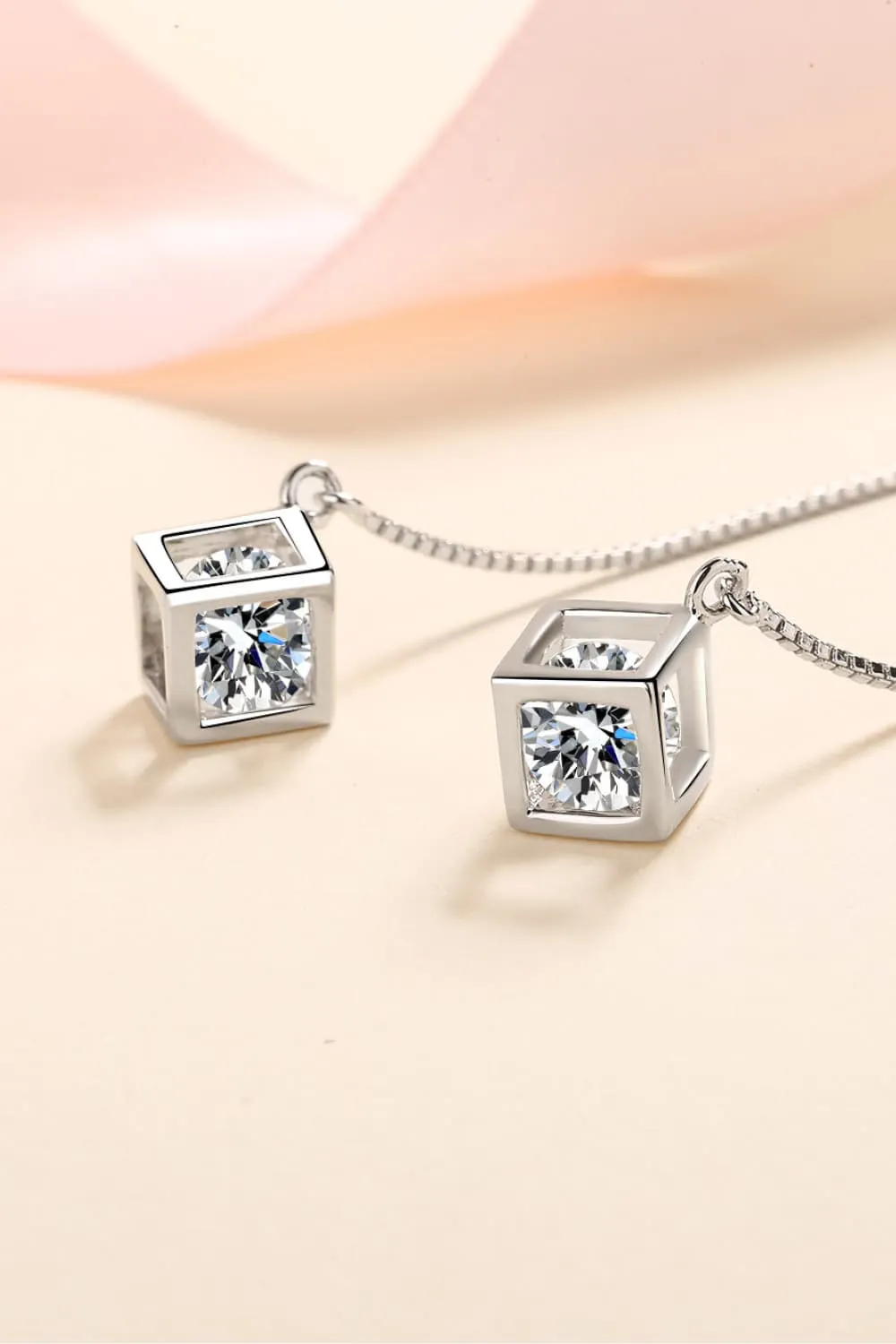 2 Carat Moissanite 925 Sterling Silver Threader Earrings, image 5