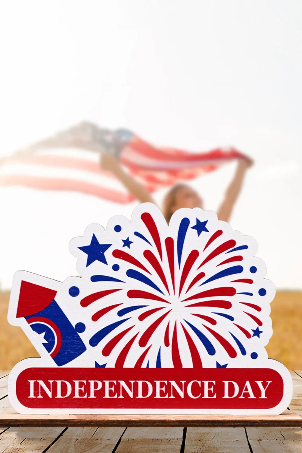 Independence Day Plywood Decor Ornament, image 5