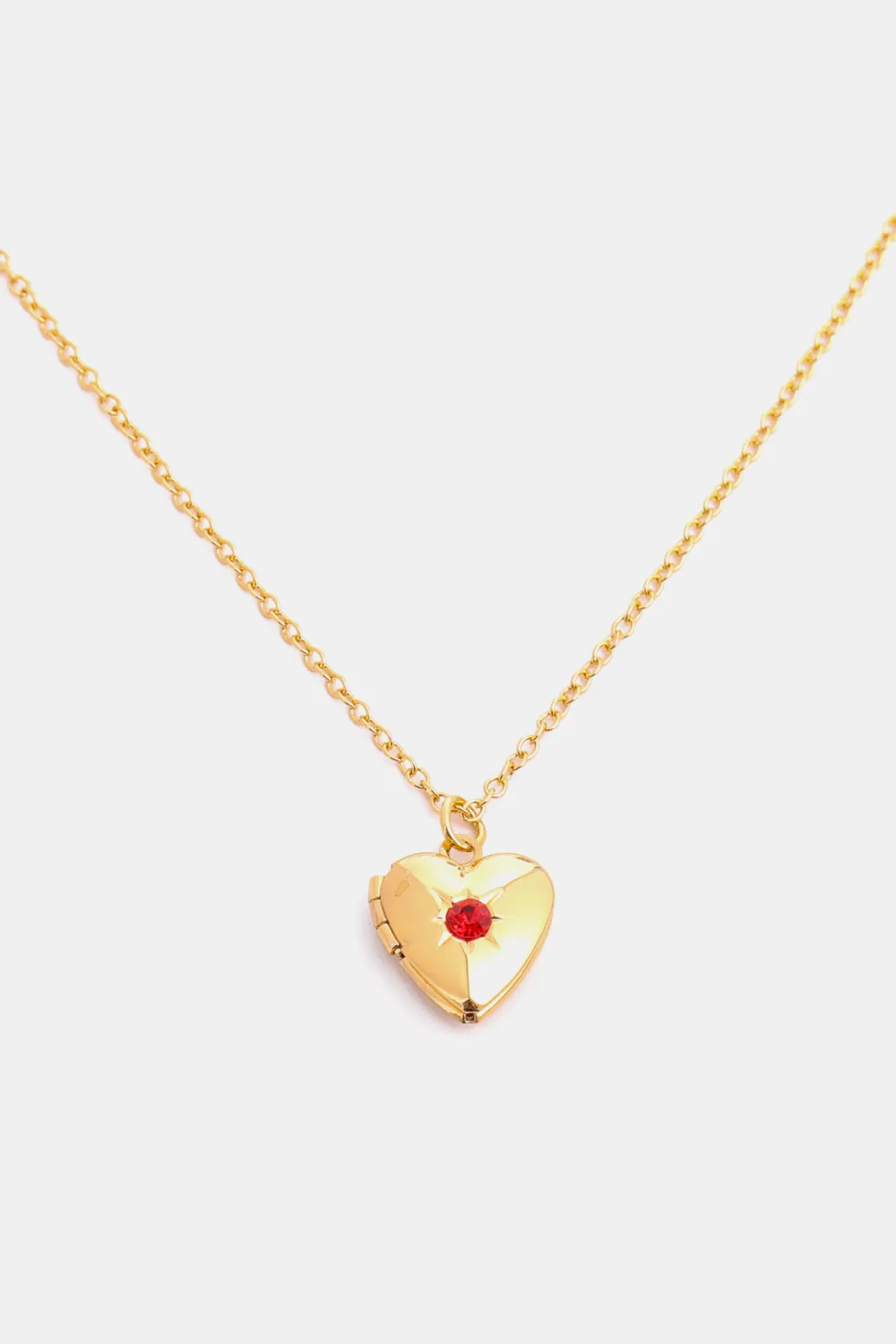 Zircon Heart Shape 14K Gold-Plated Pendant Necklace, image 28
