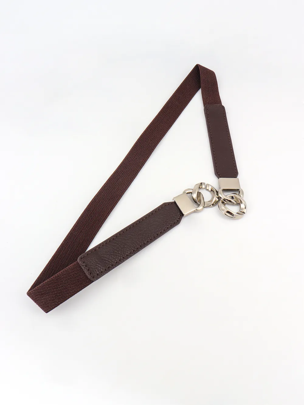 Zinc Alloy Buckle Elastic PU Belt, image 20