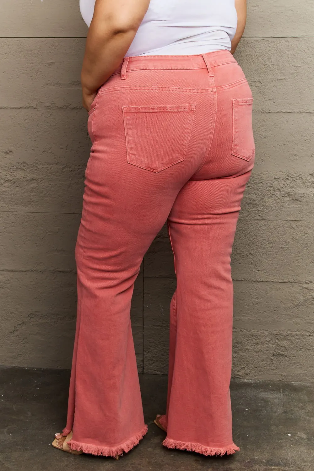 Bailey Full Size High Waist Side Slit Flare Jeans, image 2