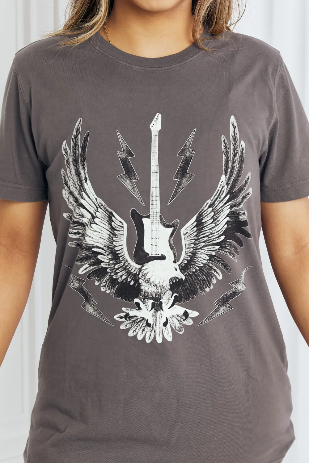 Full Size Eagle Graphic Tee Shirt, image 5