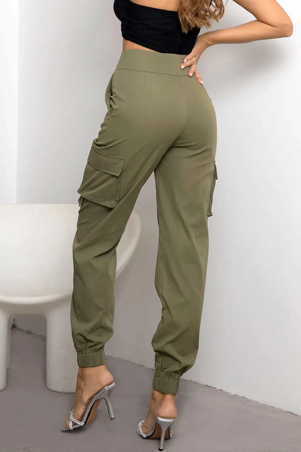 High Waist Cargo Pants, image 8