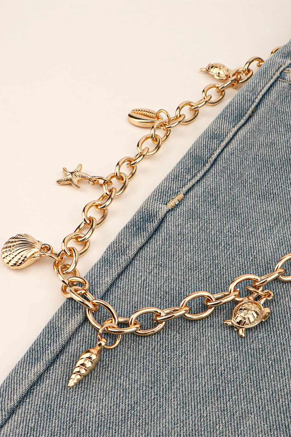 Sea Element Charm Iron Chain Belt, image 5