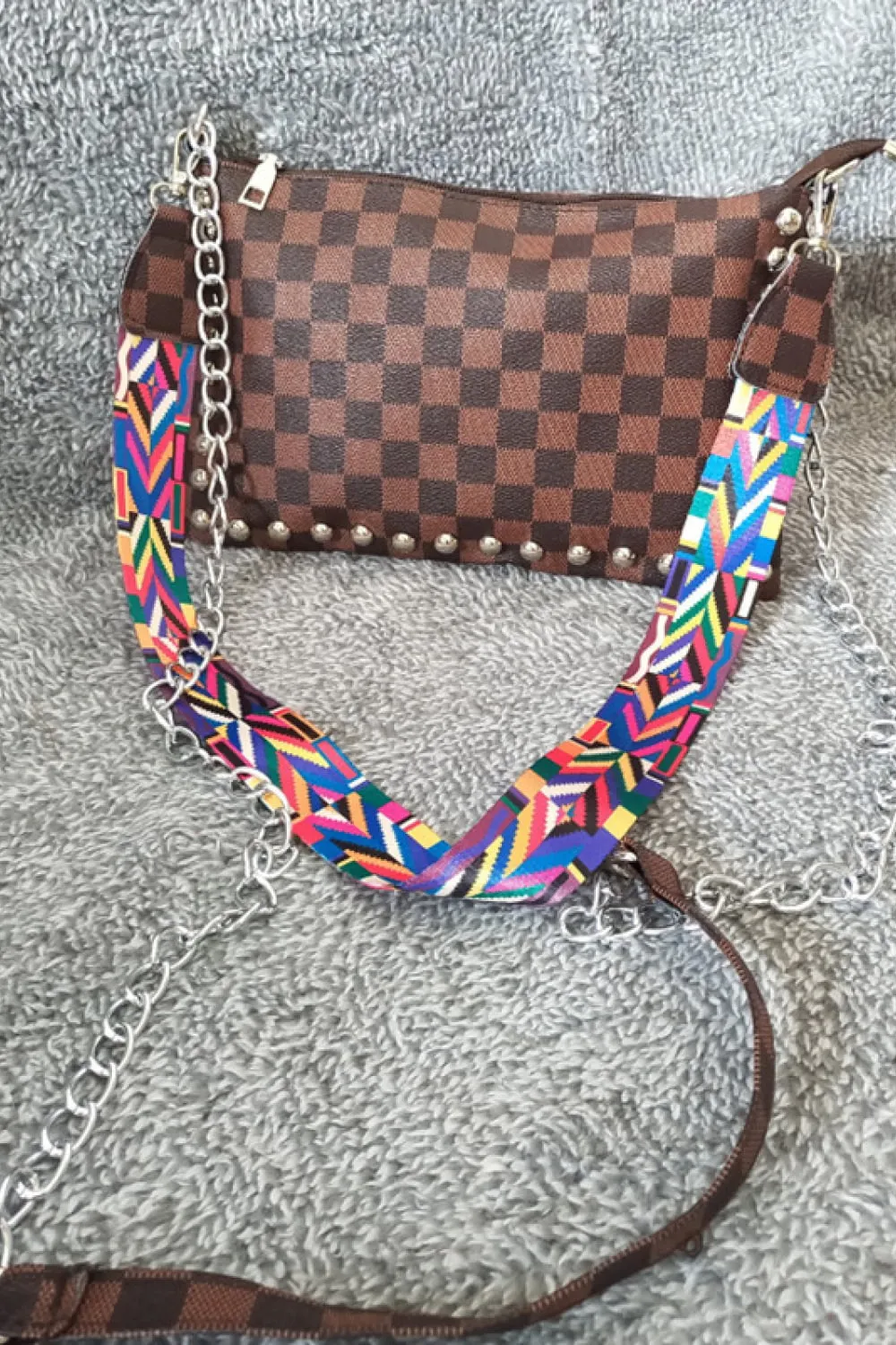 PU Leather Studded Shoulder Bag, image 13