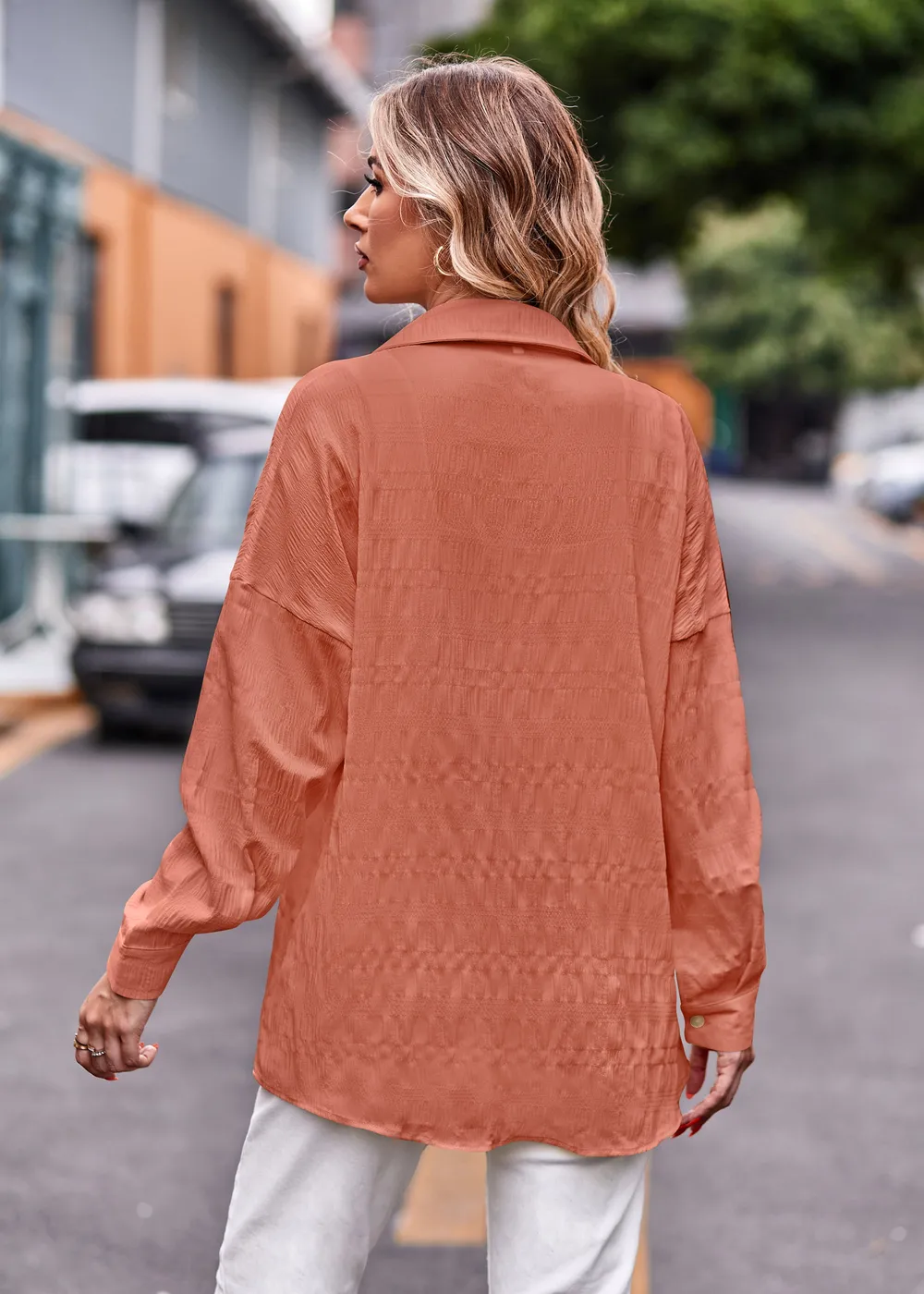 Dropped Shoulder Longline Shirt, image 13