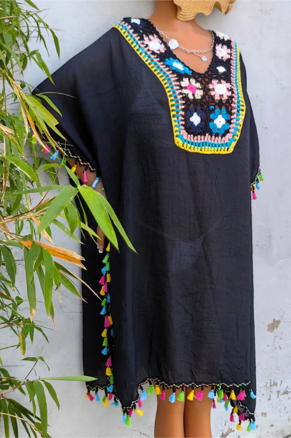 Tassel Detail Embroidery Dress, image 6