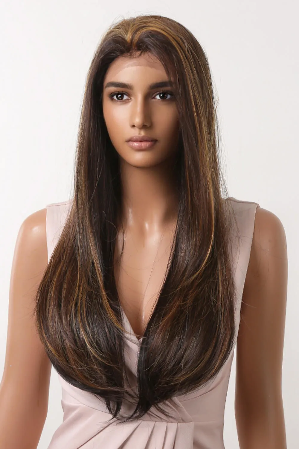 13*2" Lace Front Wigs Synthetic Long Straight 26" 150% Density, image 3