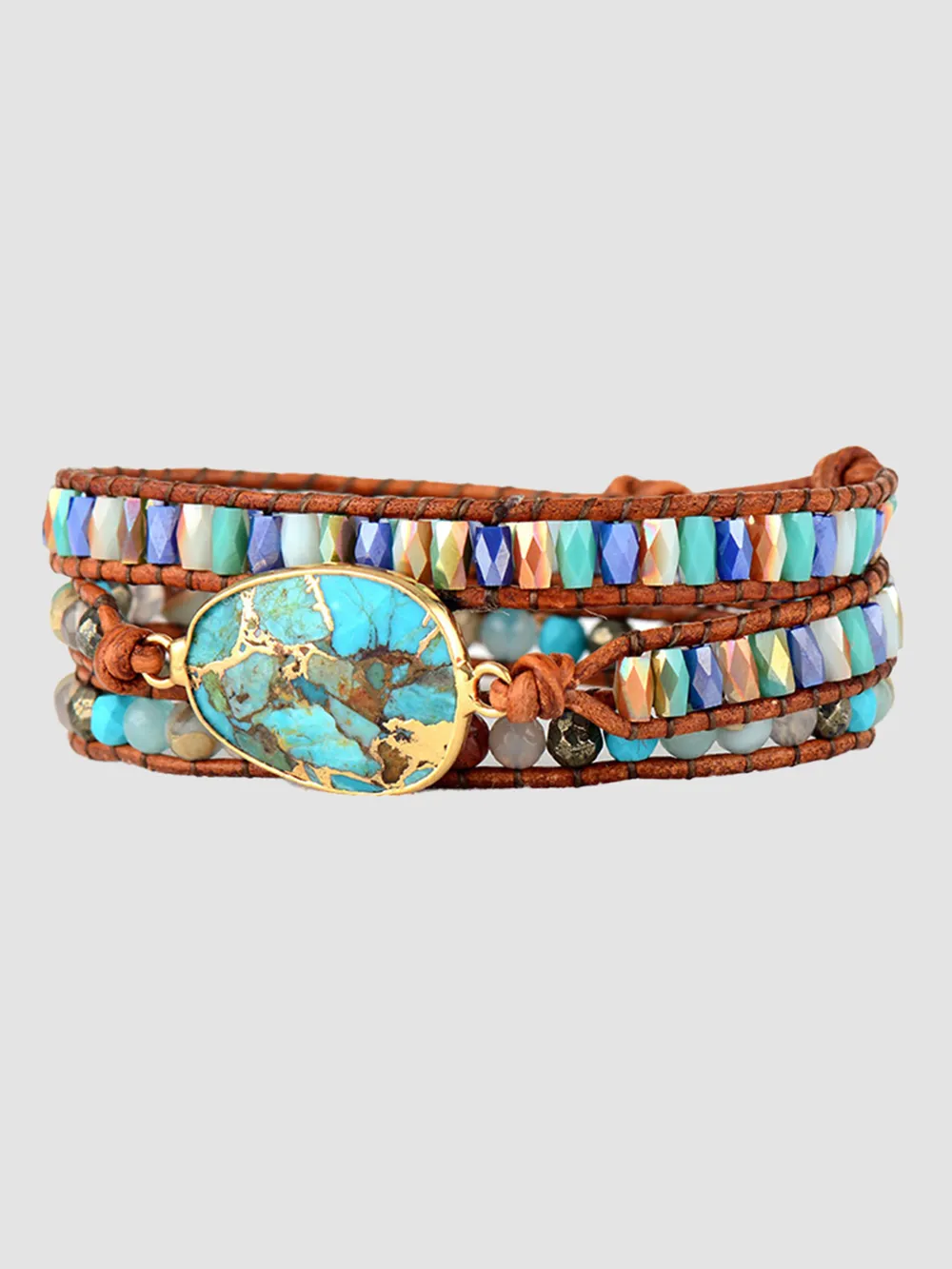 Triple-Layer Natural Stone Bracelet, image 4