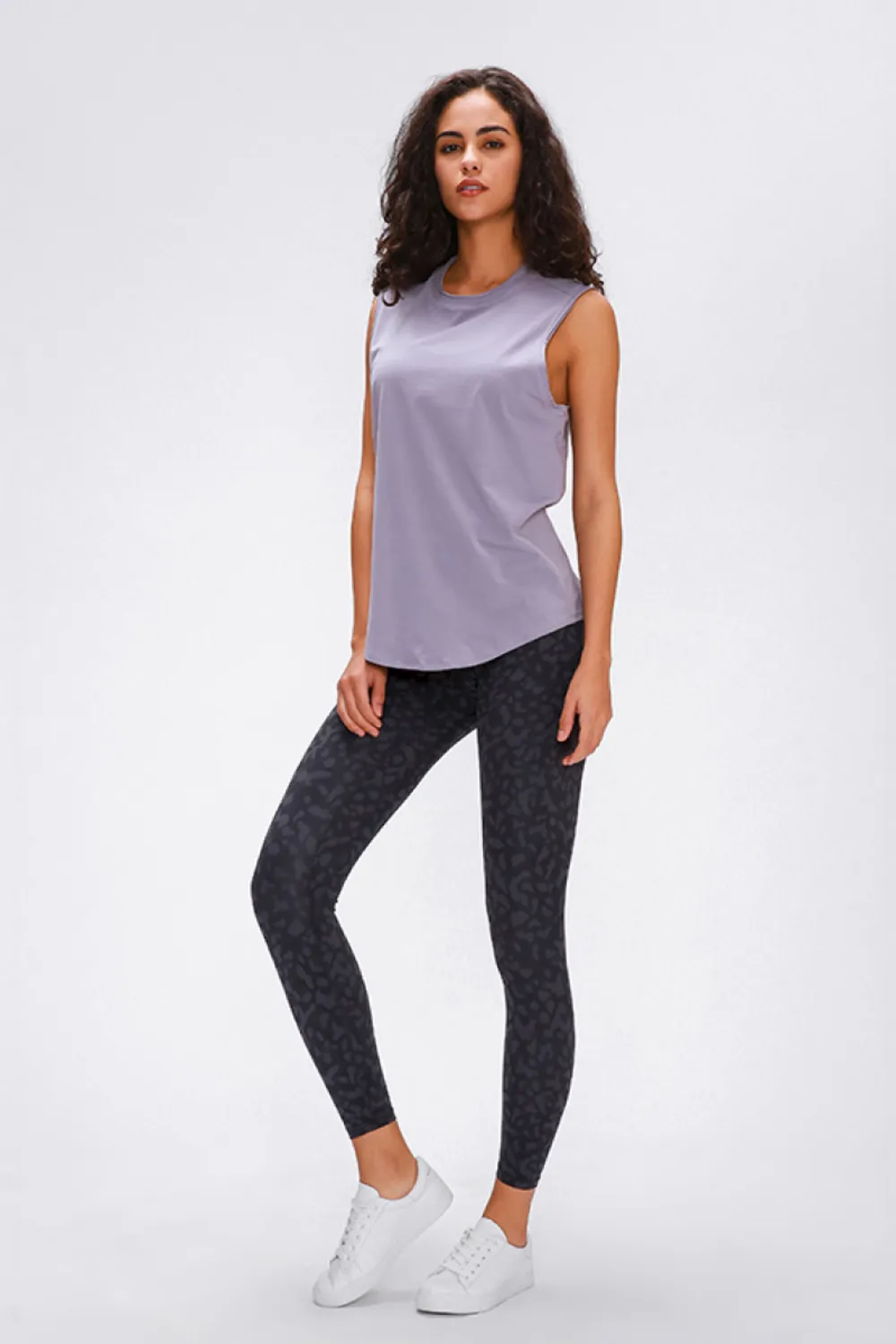 Wide Seamless Band Waist Sports Leggings, image 7