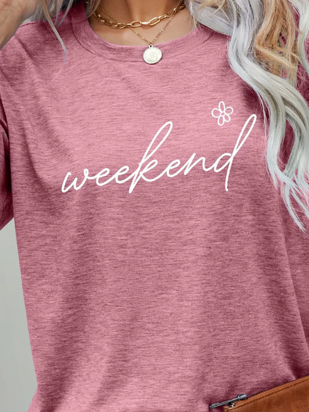 WEEKEND Flower Graphic Short Sleeve Tee, image 15