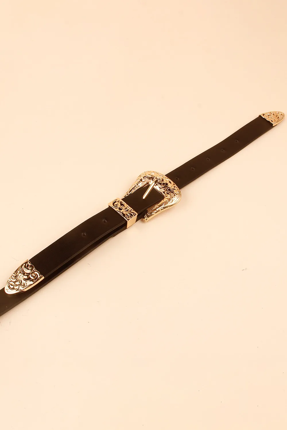 Double Buckle PU Leather Belt, image 2