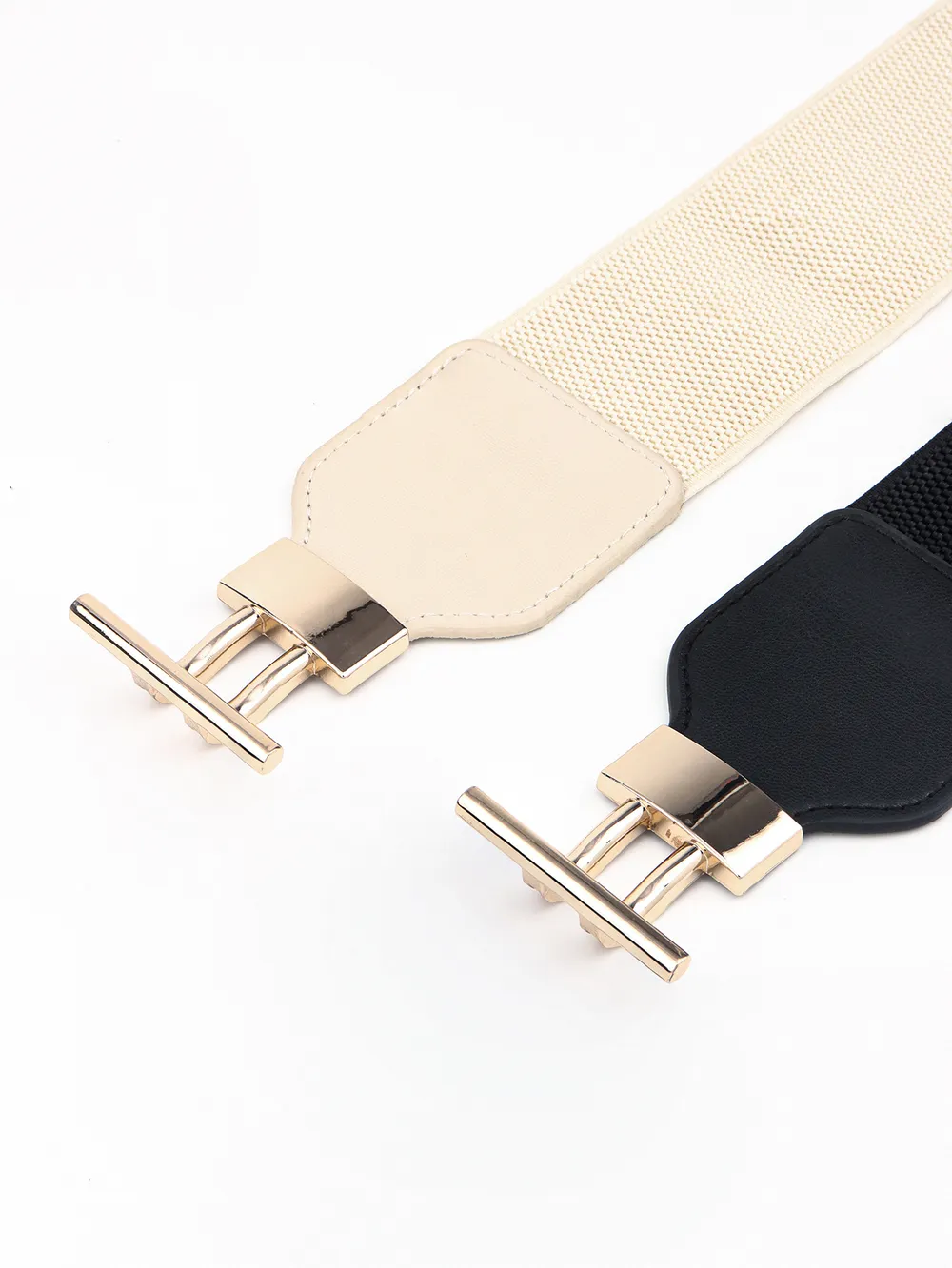 PU Elastic Wide Belt with Alloy Buckle, image 19