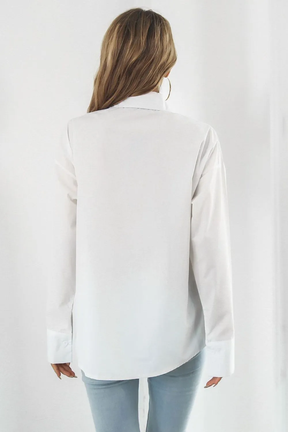 Dropped Shoulder Longline Shirt, image 3