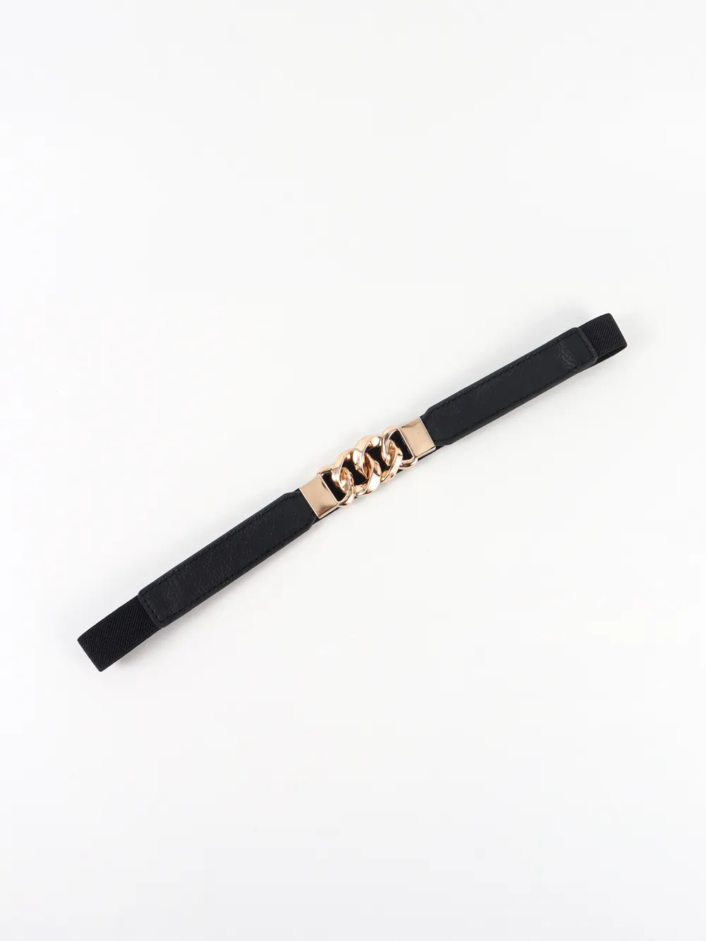 Zinc Alloy Buckle Elastic PU Belt, image 6
