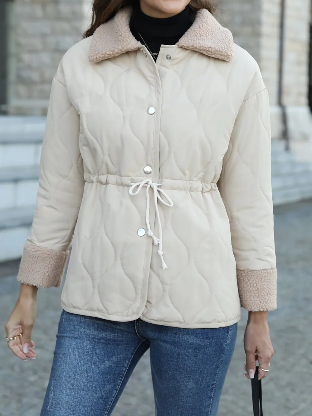 Snap Down Collared Jacket, image 3
