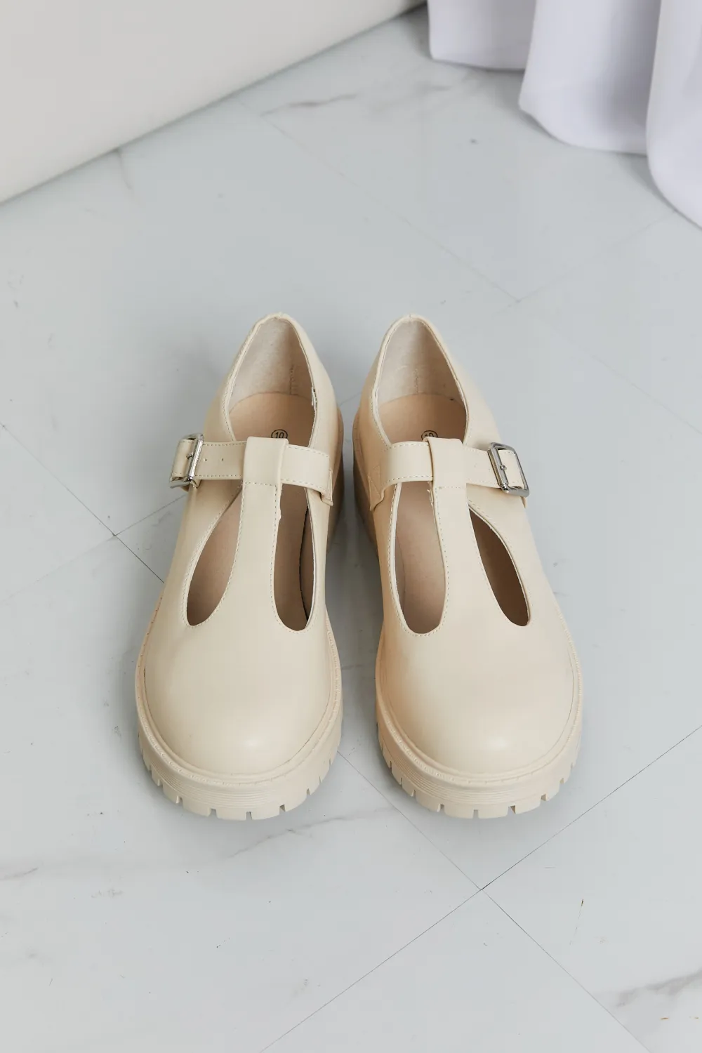 Faux Leather Platform Mary Janes, image 4