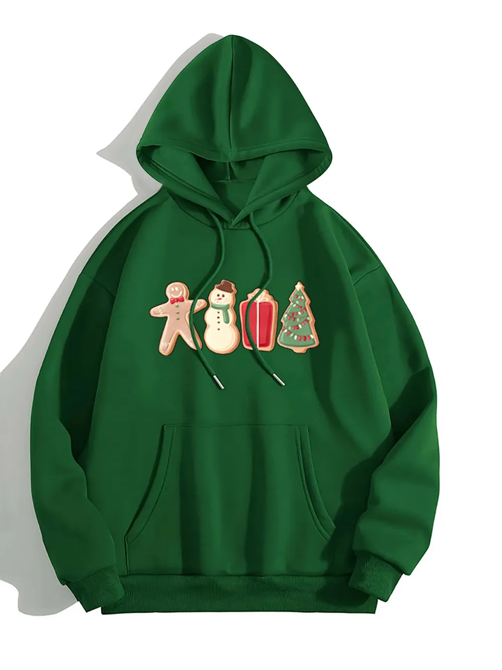 Graphic Drawstring Hoodie with Pocket, image 2