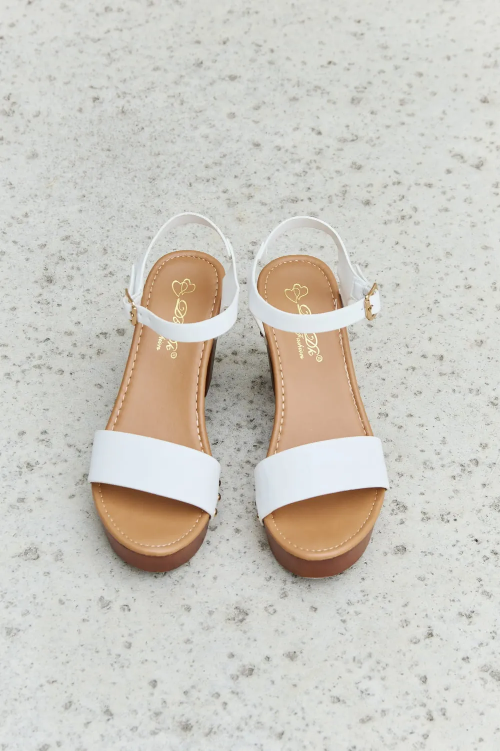 Time After Time Wooden Platform Strap Heels, image 4