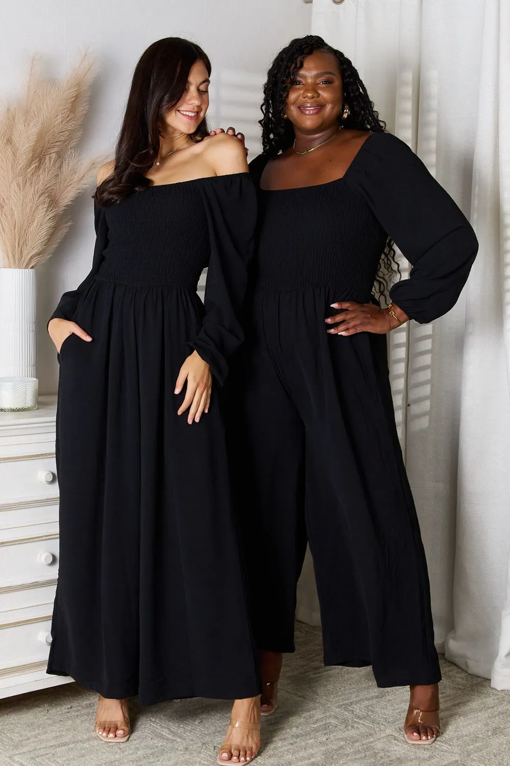 Square Neck Jumpsuit with Pockets, image 5
