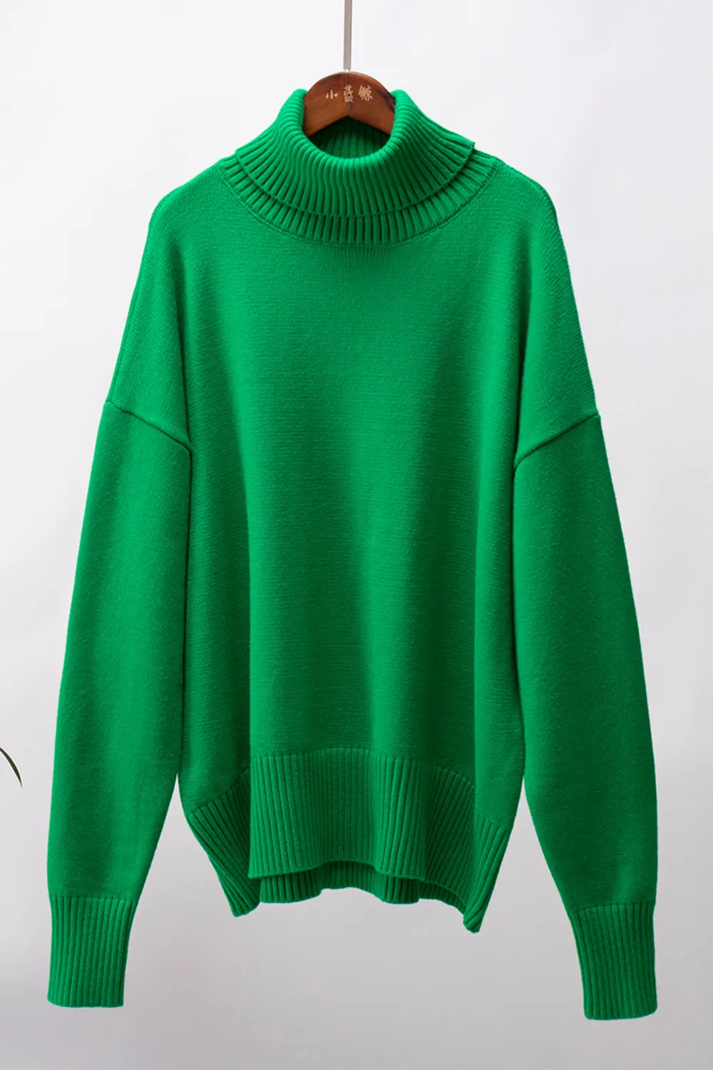 Turtle Neck Dropped Shoulder Sweater, image 11