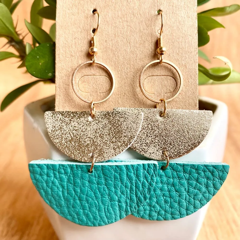 Geometrical Shape Dangle Earrings, image 4