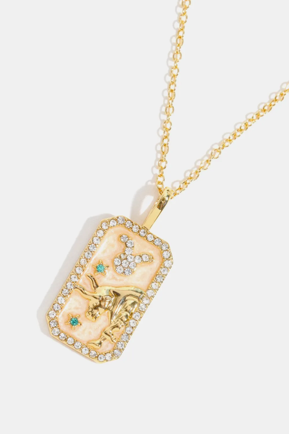 Rhinestone Constellation Pendant Copper Necklace, image 13