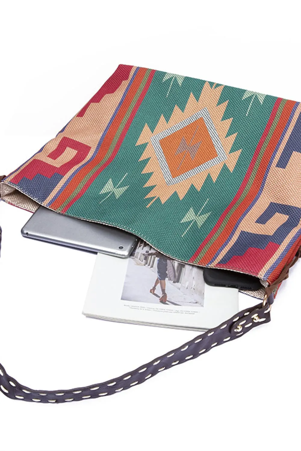 Geometric Canvas Tote Bag, image 16