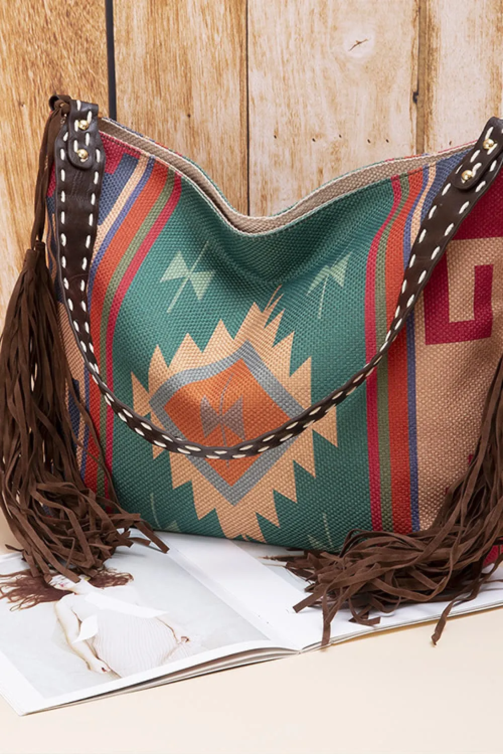Geometric Canvas Tote Bag, image 15