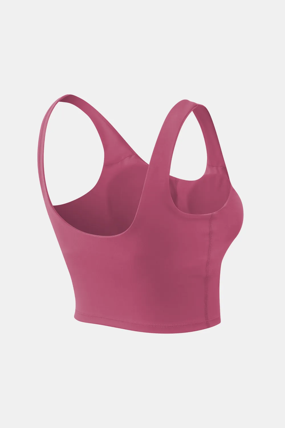 Cropped Scoop Neck Active Tank Top, image 17