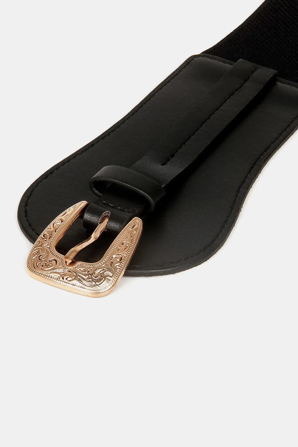 Wide Elastic Belt with Alloy Buckle, image 7