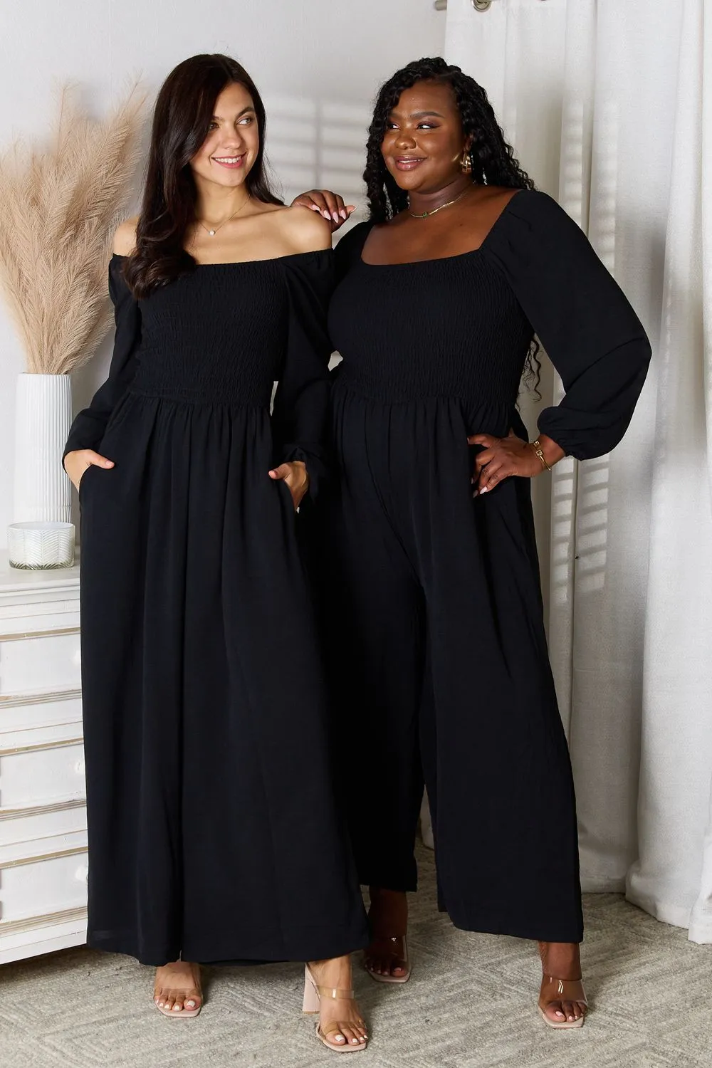 Square Neck Jumpsuit with Pockets, image 6