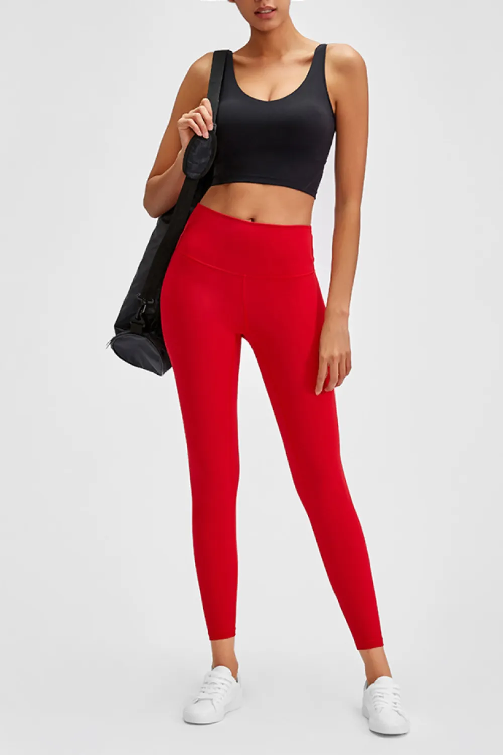 Wide Seamless Band Waist Sports Leggings, image 8