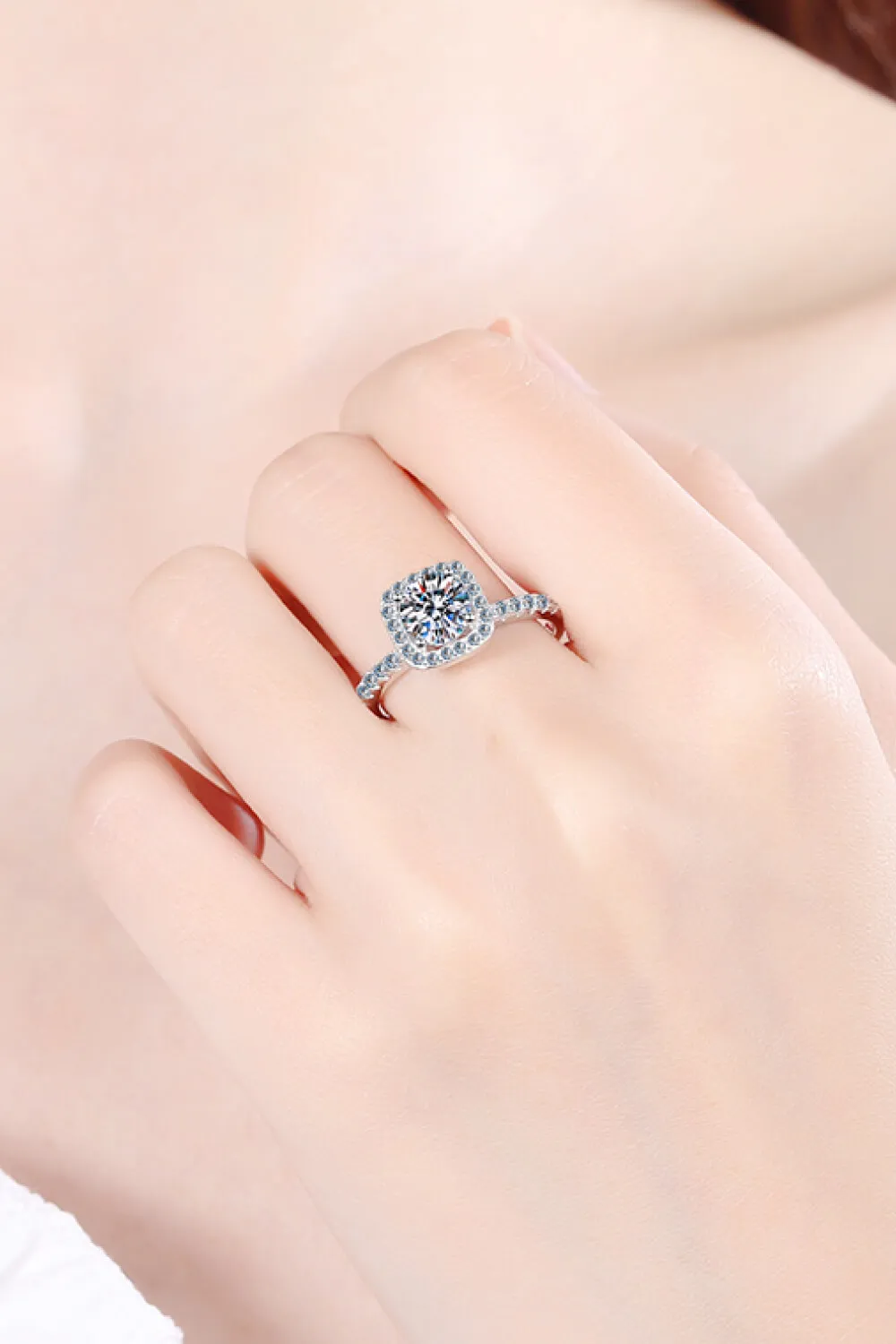 Square Moissanite Ring, image 2