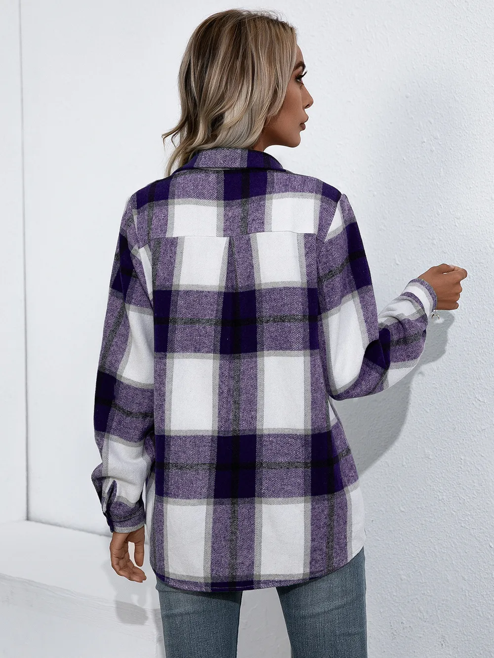 Plaid Button Up Flannel Shirt, image 15