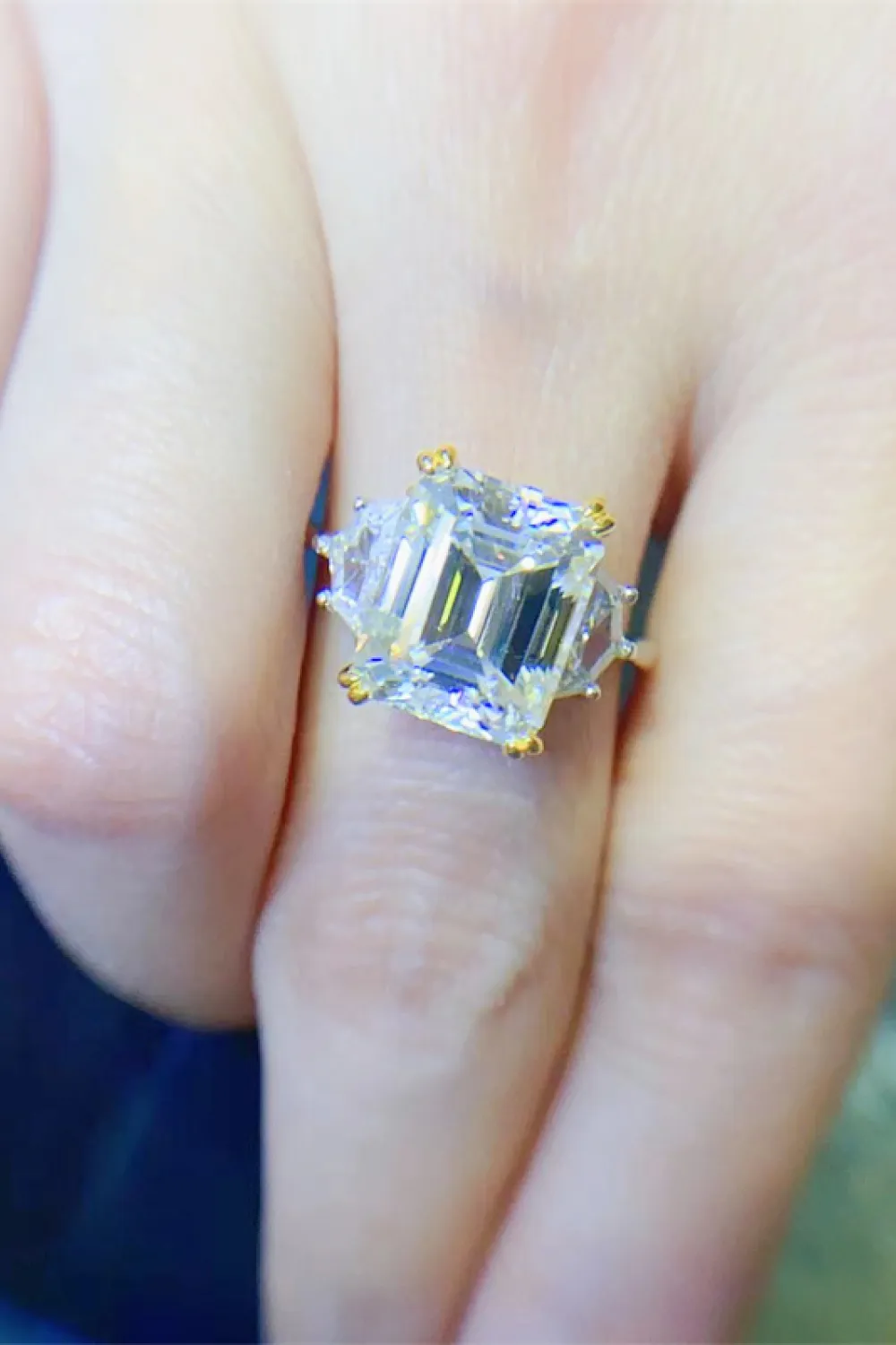 5 Carat Moissanite 925 Sterling Silver Ring, image 2