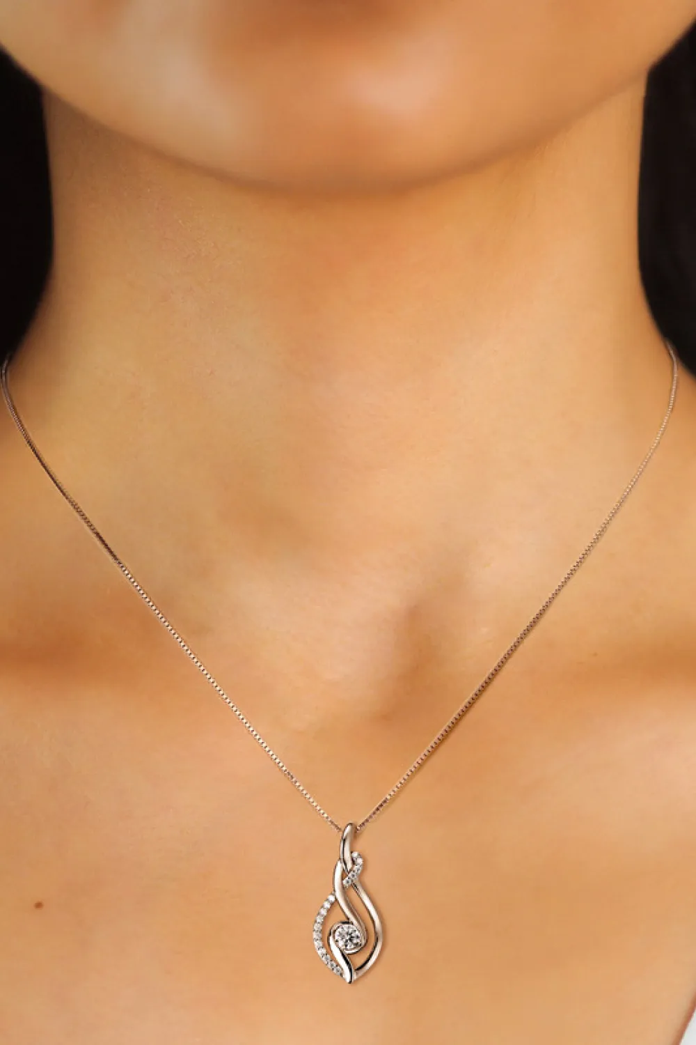 Moissanite 925 Sterling Silver Necklace, image 9