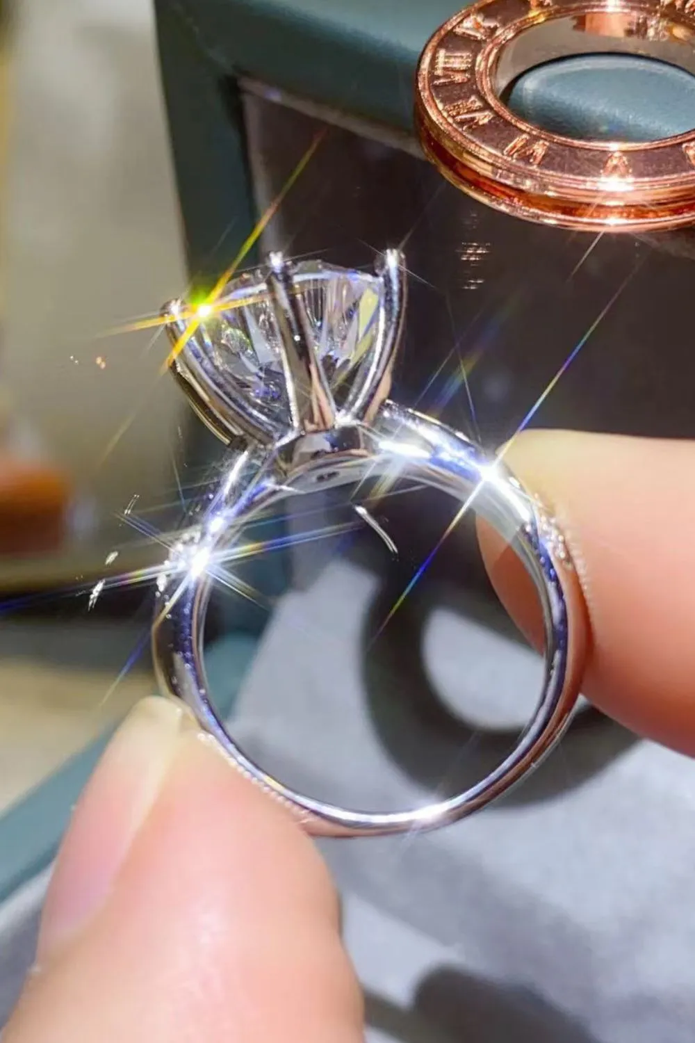 5 Carat Moissanite 6-Prong Ring, image 2